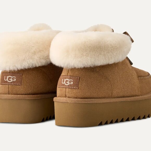 UGG Women’s Chestnut Kallen Platform Size 9 Comfortable Casual Christmas Gift - Picture 2 of 7